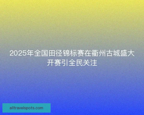 2025年全国田径锦标赛在衢州古城盛大开赛引全民关注