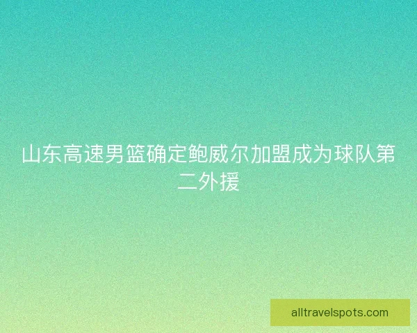 山东高速男篮确定鲍威尔加盟成为球队第二外援